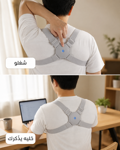 حزام ذكي لتصحيح وضعية الظهر والكتفين