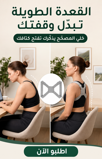 حزام ذكي لتصحيح وضعية الظهر والكتفين